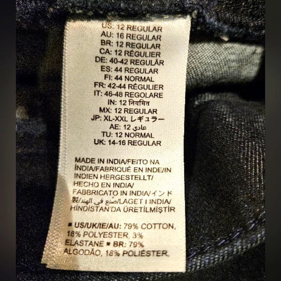 Amazon Essentials Women's Pull-On Jeggings - size 12 Regular, New Dark Wash - Picture 9 of 9